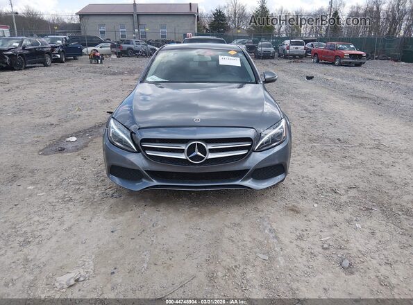 55SWF4KB6JU263898 2018 MERCEDES-BENZ C-CLASS Gray Vista interior trasera