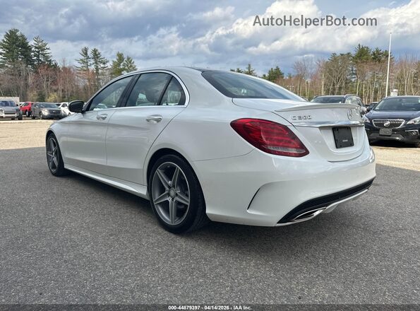55SWF4KB7GU116174 2016 MERCEDES-BENZ C-CLASS White Tył lewy