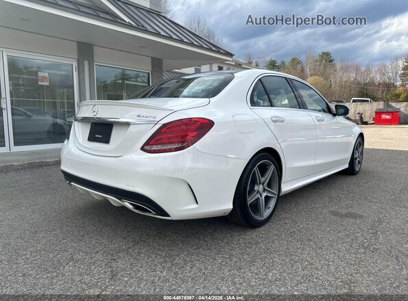 55SWF4KB7GU116174 2016 MERCEDES-BENZ C-CLASS White Tył prawy