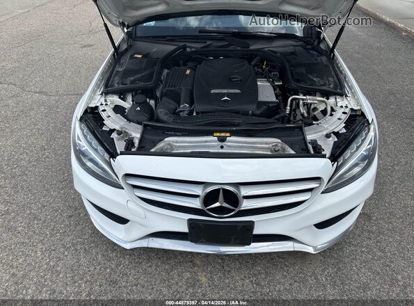 55SWF4KB7GU116174 2016 MERCEDES-BENZ C-CLASS White Widok z tyłu