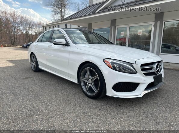 55SWF4KB7GU116174 2016 MERCEDES-BENZ C-CLASS White Przód prawy