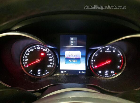 55SWF4KB7GU126414 2016 MERCEDES-BENZ C Gray Вид щитка приладів