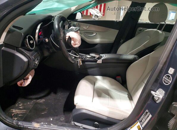 55SWF4KB7GU126414 2016 MERCEDES-BENZ C Gray Вид салону спереду