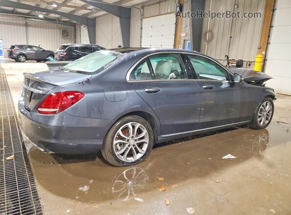55SWF4KB7GU126414 2016 MERCEDES-BENZ C Gray Задня права чверть