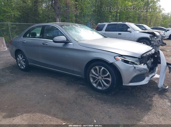 55SWF4KB7GU136988 2016 MERCEDES-BENZ C-CLASS Gray Передня права чверть
