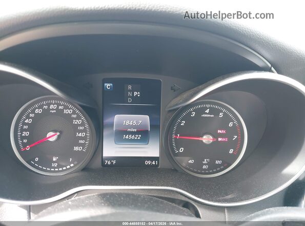 55SWF4KB7GU136988 2016 MERCEDES-BENZ C-CLASS Gray Вид задніх сидінь