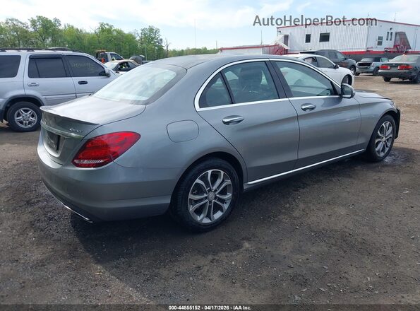 55SWF4KB7GU136988 2016 MERCEDES-BENZ C-CLASS Gray Задня права чверть