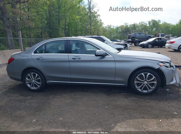 55SWF4KB7GU136988 2016 MERCEDES-BENZ C-CLASS Gray Вид задньої частини салону