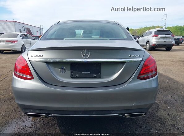 55SWF4KB7GU136988 2016 MERCEDES-BENZ C-CLASS Gray 