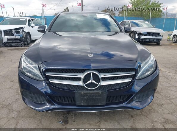 55SWF4KB7JU239898 2018 MERCEDES-BENZ C-CLASS Blue Սարքավորումների վահանակի տեսք