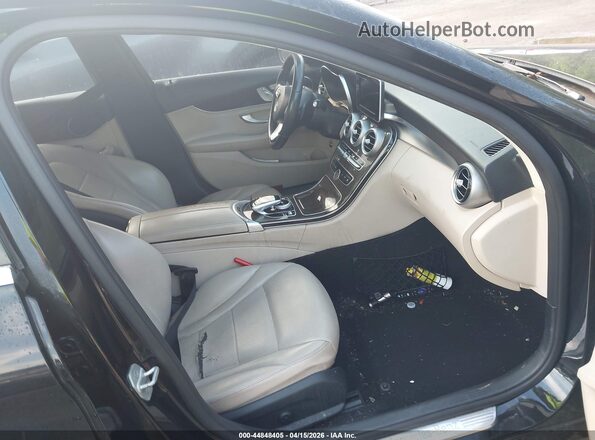 55SWF4KB8GU140127 2016 MERCEDES-BENZ C-CLASS Черный Вид салона спереди