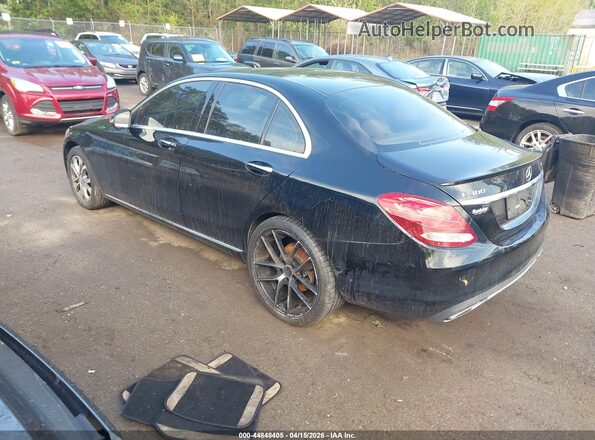 55SWF4KB8GU140127 2016 MERCEDES-BENZ C-CLASS Черный Задняя левая четверть