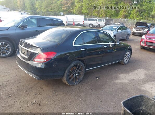 55SWF4KB8GU140127 2016 MERCEDES-BENZ C-CLASS Черный Задняя правая четверть