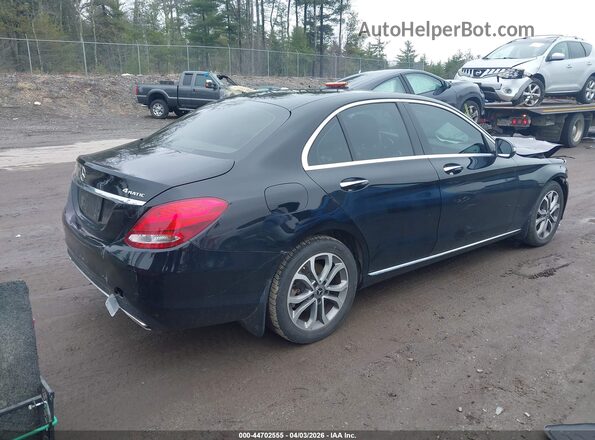 55SWF4KB8JU237268 2018 MERCEDES-BENZ C-CLASS Черный Задняя правая четверть