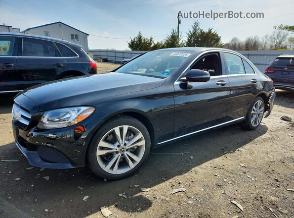 55SWF4KB8JU280380 2018 MERCEDES-BENZ C Black Front left