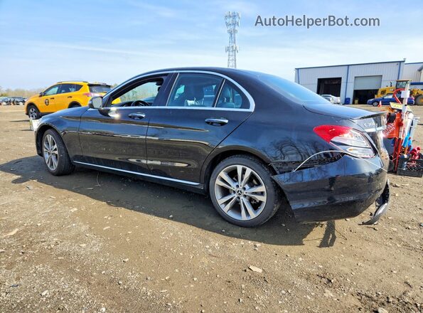 55SWF4KB8JU280380 2018 MERCEDES-BENZ C Black Rear left