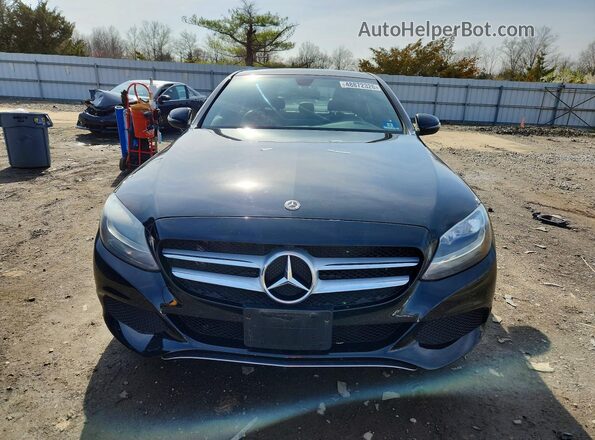 55SWF4KB8JU280380 2018 MERCEDES-BENZ C Black Front view
