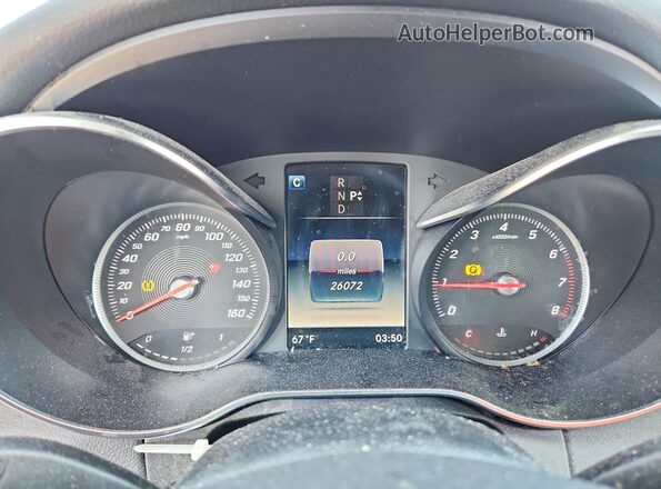 55SWF4KB8JU280380 2018 MERCEDES-BENZ C Black Instrument cluster view