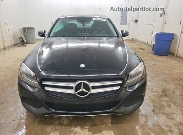 55SWF4KB9GU142582 2016 MERCEDES-BENZ C Black Вид спереду