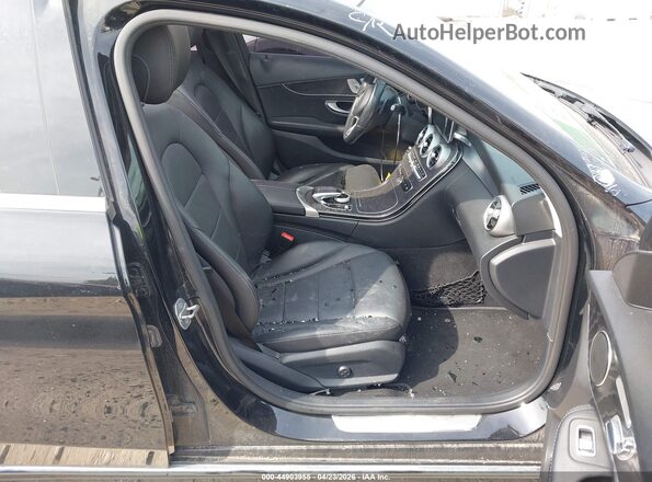 55SWF4KBXGU168432 2016 MERCEDES-BENZ C-CLASS Черный Вид салона спереди