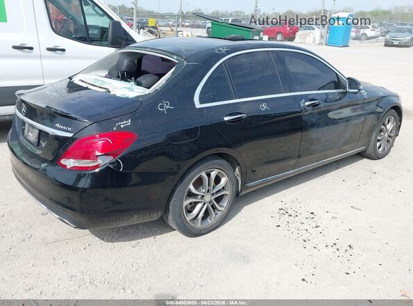 55SWF4KBXGU168432 2016 MERCEDES-BENZ C-CLASS Черный Задняя правая четверть