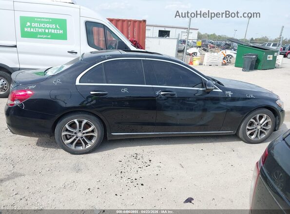 55SWF4KBXGU168432 2016 MERCEDES-BENZ C-CLASS Черный Вид задней части салона