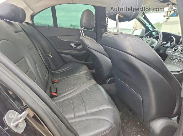 55SWF4KBXGU178197 2016 MERCEDES-BENZ C Black Вид задніх сидінь