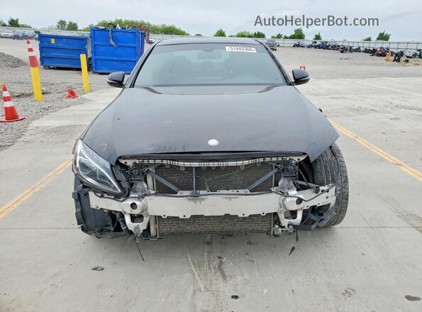55SWF4KBXGU178538 2016 MERCEDES-BENZ C-CLASS Black Front view