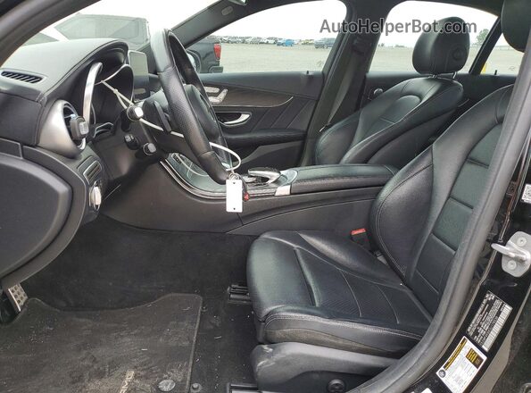 55SWF4KBXGU178538 2016 MERCEDES-BENZ C-CLASS Black Front interior view