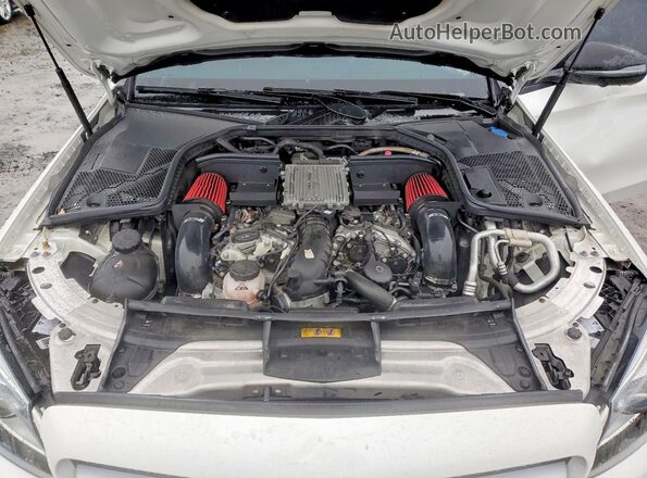 55SWF6EB0KU308276 2019 MERCEDES-BENZ C White Rear interior view