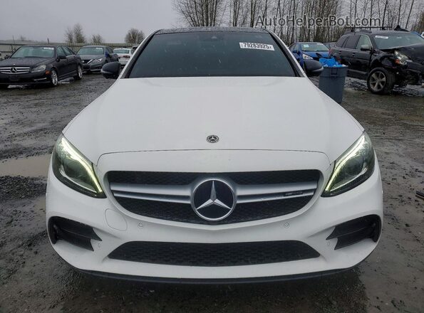 55SWF6EB0KU308276 2019 MERCEDES-BENZ C White Front view