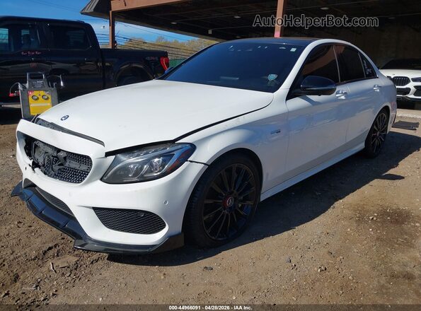 55SWF6EB1HU194054 2017 MERCEDES-BENZ AMG C 43 White Vista tres cuartos delantera izquierda