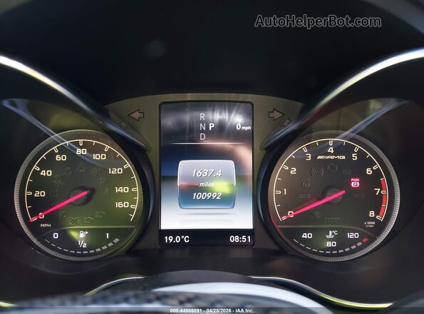 55SWF6EB1HU194054 2017 MERCEDES-BENZ AMG C 43 White Vista de los asientos traseros