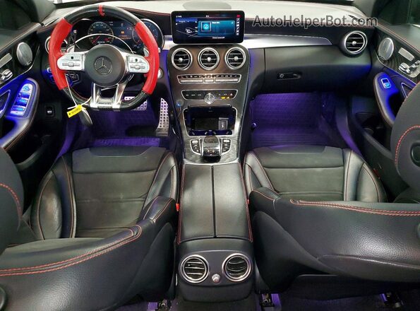 55SWF6EB1KU314393 2019 MERCEDES-BENZ AMG Silver Dashboard view