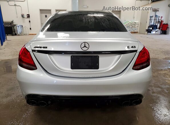 55SWF6EB1KU314393 2019 MERCEDES-BENZ AMG Silver Rear view