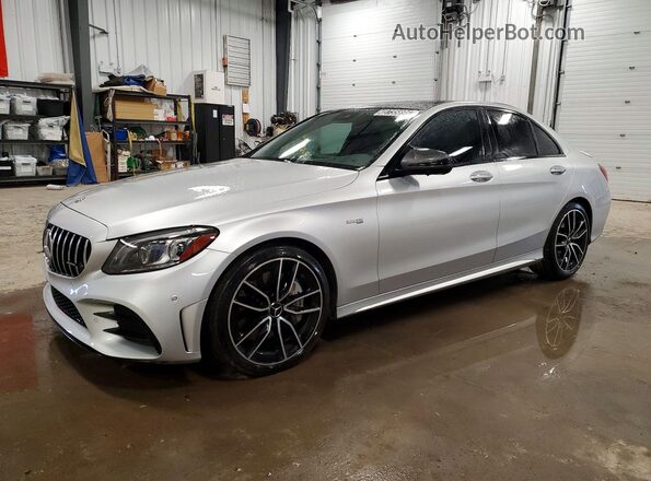 55SWF6EB1KU314393 2019 MERCEDES-BENZ AMG Silver Front left