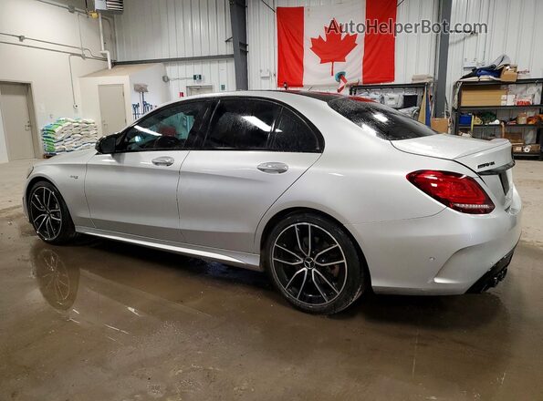 55SWF6EB1KU314393 2019 MERCEDES-BENZ AMG Silver Rear left