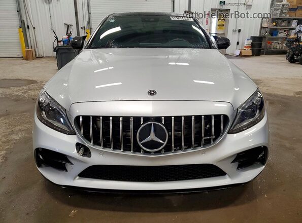 55SWF6EB1KU314393 2019 MERCEDES-BENZ AMG Silver Front view