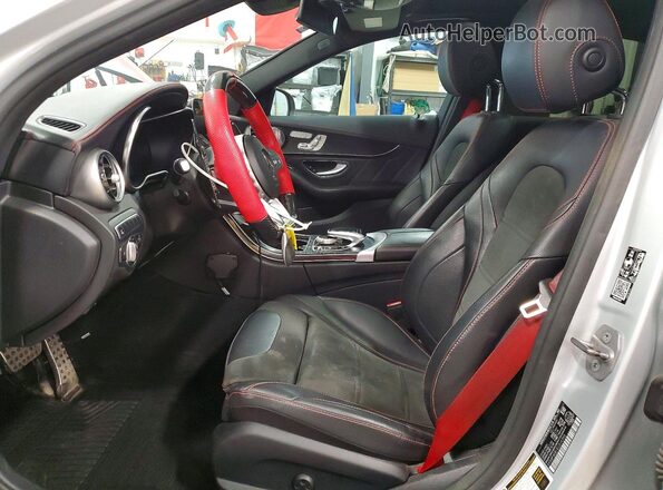 55SWF6EB1KU314393 2019 MERCEDES-BENZ AMG Silver Front interior view