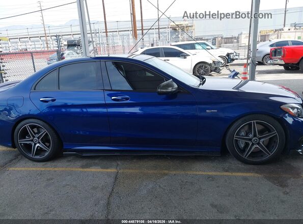 55SWF6EB2JU264571 2018 MERCEDES-BENZ AMG C 43 Blue უკანა სალონის ხედი