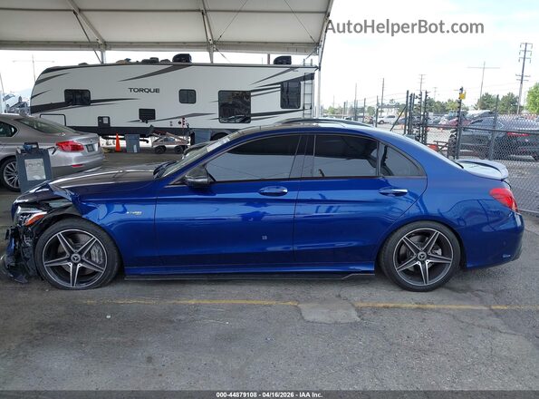 55SWF6EB2JU264571 2018 MERCEDES-BENZ AMG C 43 Blue სალონის 360-გრადუსიანი ხედი