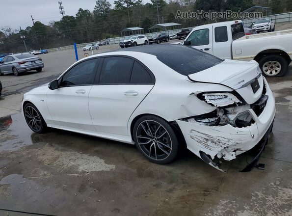 55SWF6EB3KU300799 2019 MERCEDES-BENZ C White Rear left