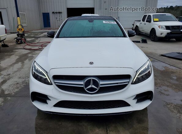 55SWF6EB3KU300799 2019 MERCEDES-BENZ C White Front view