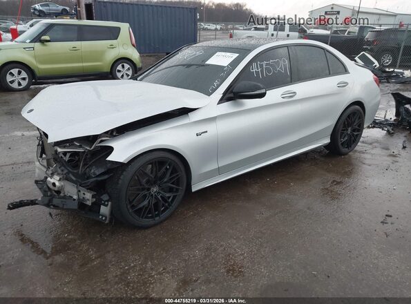 55SWF6EB5HU208456 2017 MERCEDES-BENZ AMG C 43 Silver Передня ліва чверть