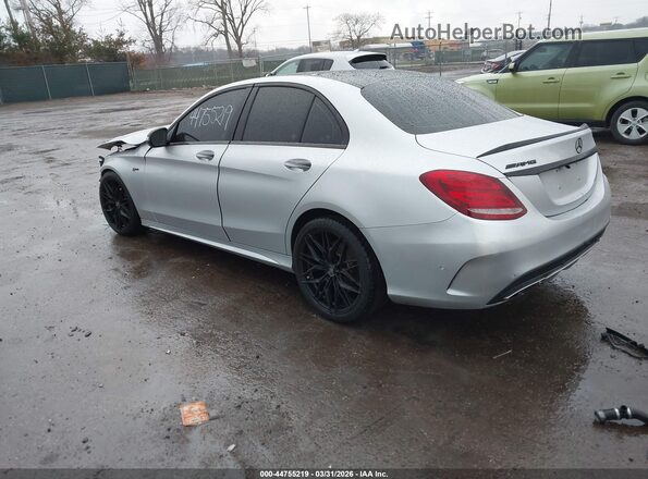 55SWF6EB5HU208456 2017 MERCEDES-BENZ AMG C 43 Silver Задня ліва чверть
