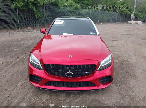 55SWF6EB5KU311979 2019 MERCEDES-BENZ AMG C 43 Red Вид задньої частини салону