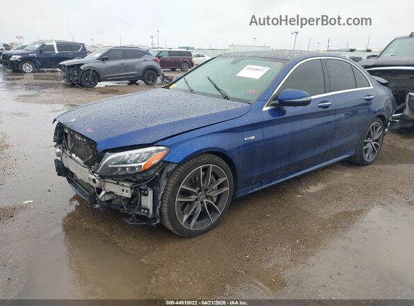55SWF6EB5LU330128 2020 MERCEDES-BENZ AMG C 43 Blue Vista tres cuartos delantera izquierda