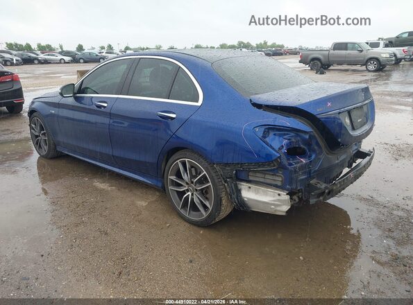 55SWF6EB5LU330128 2020 MERCEDES-BENZ AMG C 43 Blue Trasero izquierdo