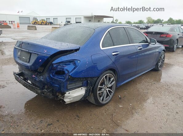 55SWF6EB5LU330128 2020 MERCEDES-BENZ AMG C 43 Blue Trasero derecho