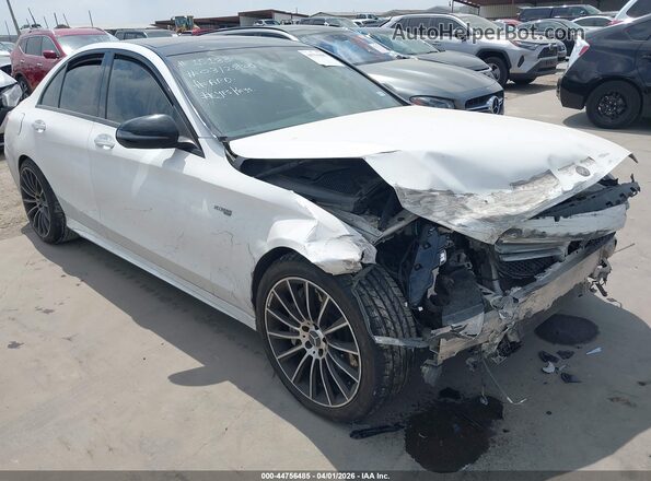 55SWF6EB7KU290102 2019 MERCEDES-BENZ AMG C 43 White Delantero derecho